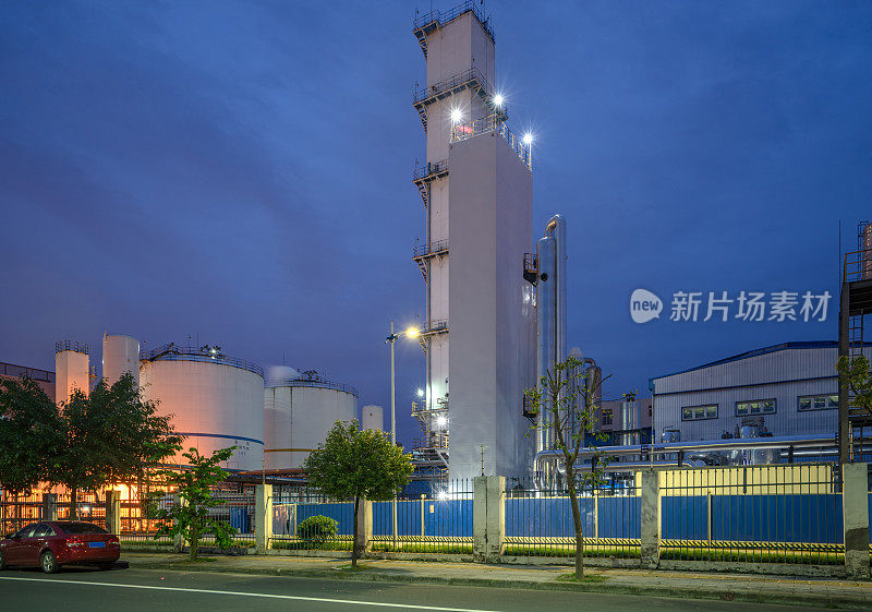 中国四川省一家生产工业气体的工厂