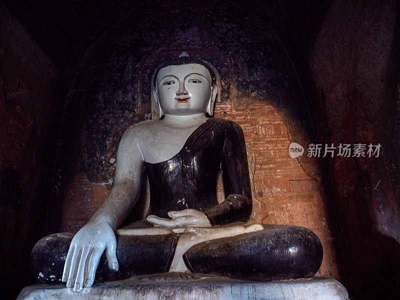 佛像，古庙，蒲甘，缅甸