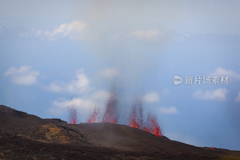 拉留尼汪岛火山喷发