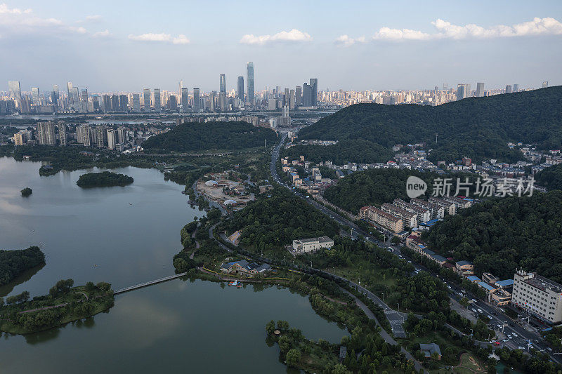 全景天际线长沙中国航空照片