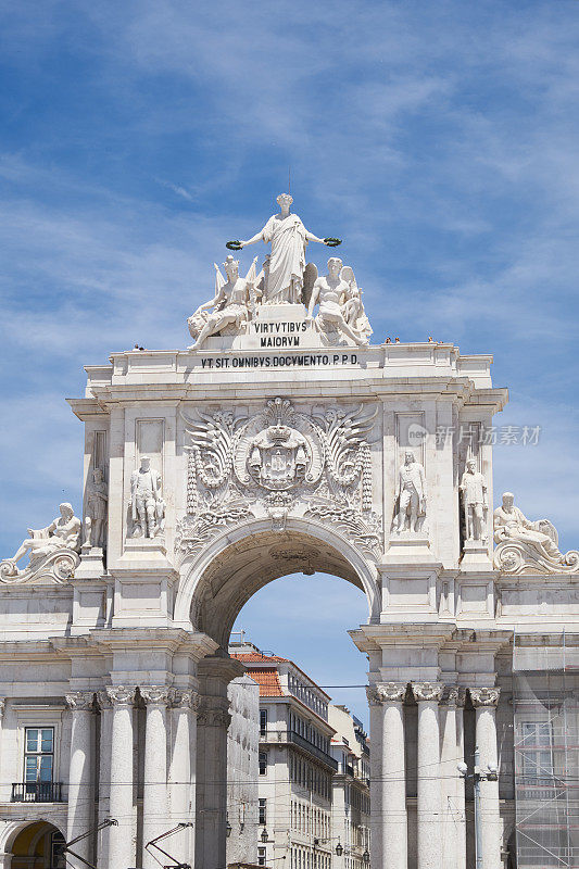 葡萄牙里斯本的奥古斯塔拱门