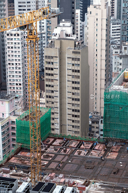 港岛湾仔合和中心二期建筑地盘