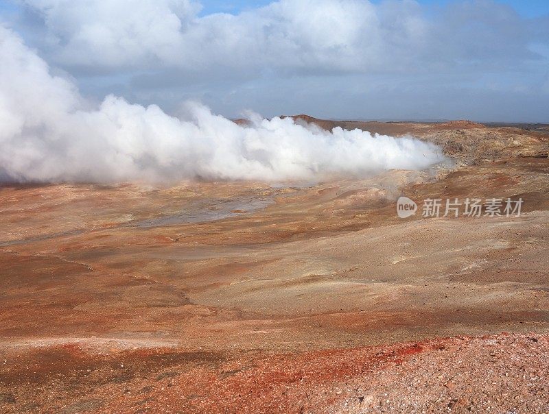 有喷气孔的Gunnuhver温泉