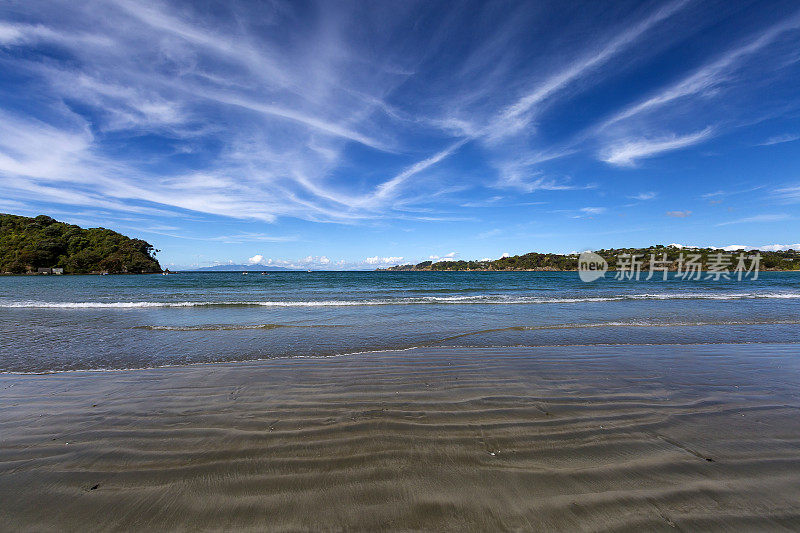 Waiheke岛海岸线，奥克兰，新西兰