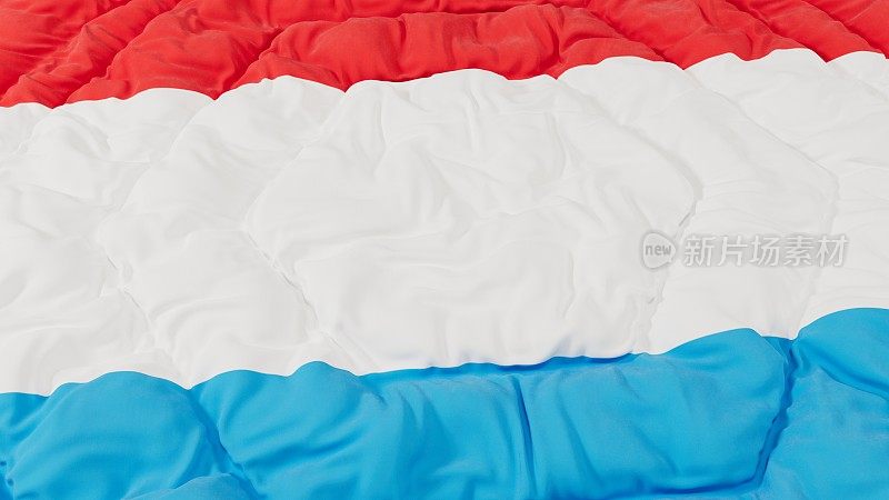 卢森堡国旗高细节波浪形背景