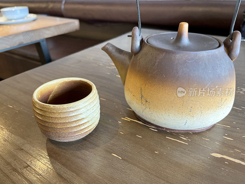 中国茶壶和杯子