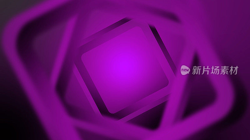 4k紫色新潮现代背景，3D渲染纹理与正方形旋转，矩形表面概念，抽象，干净和柔软的动画简单运动，无限循环