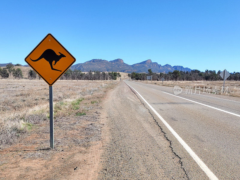通往南澳大利亚弗林德斯山脉威尔佩纳庞德的道路