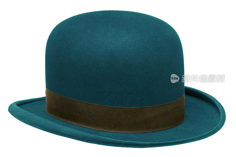 蓝色圆顶礼帽或圆顶礼帽
