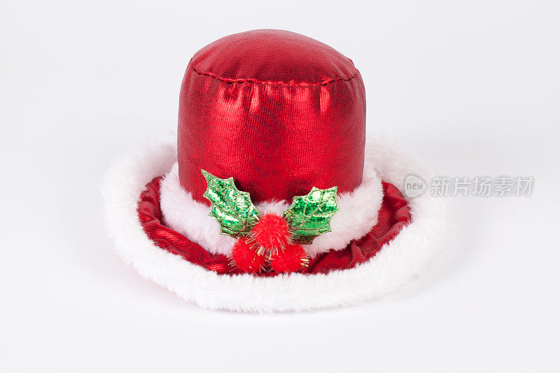 单身圣诞老人的红帽子装饰