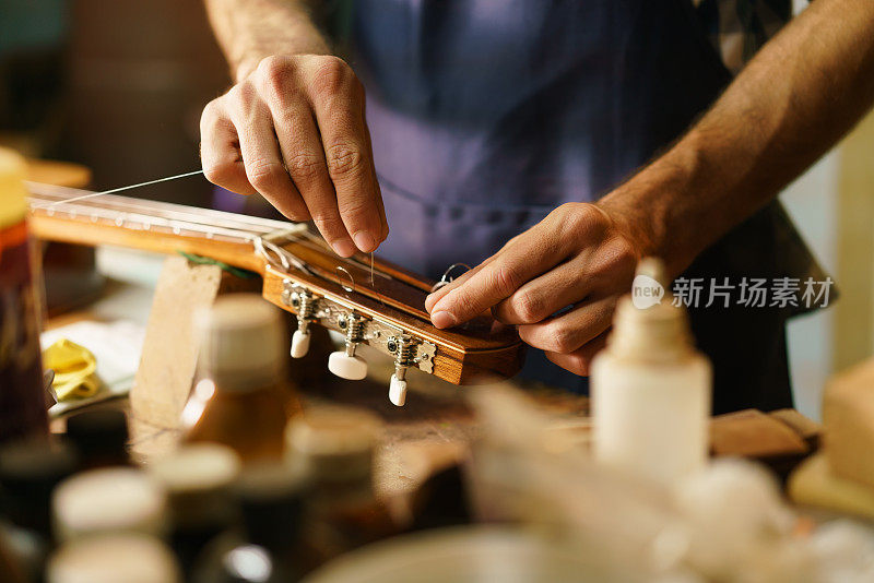 工匠琵琶制造者修复弦乐器取代吉他C