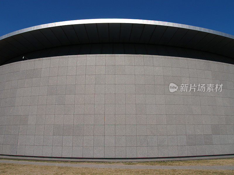 现代圆柱形建筑-梵高博物馆