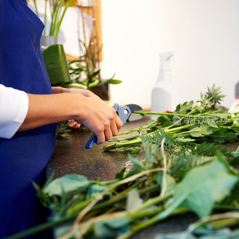 花店手工制作花束