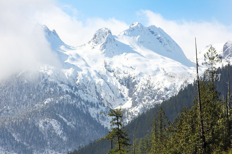 雪山上流下来