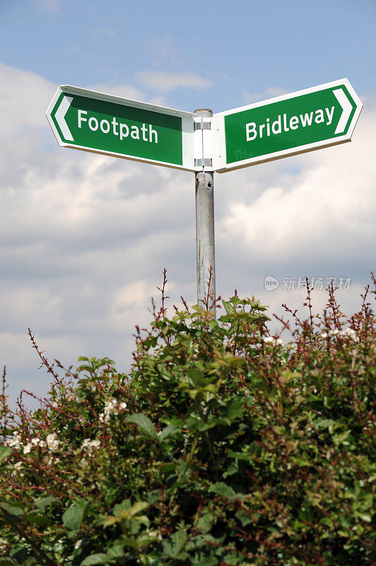 Bridleway小径。