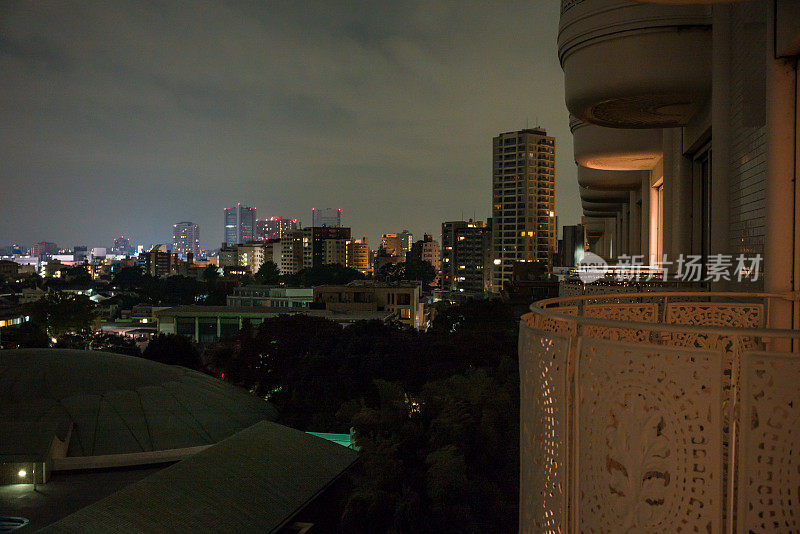 日本的阳台夜景