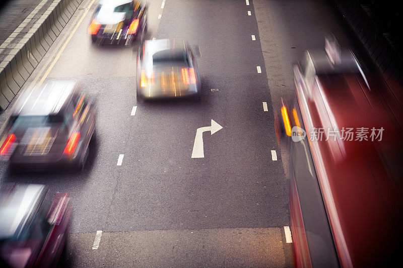 香港道路上的汽车