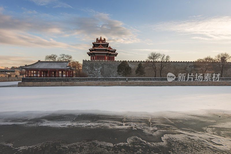 雪中的紫禁城——中国北京