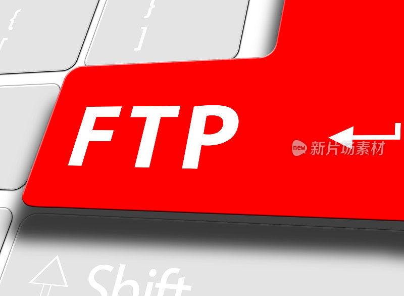 计算机键盘上的FTP按钮
