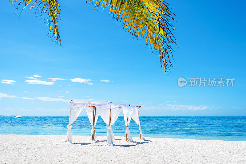 热带海滩婚礼布置