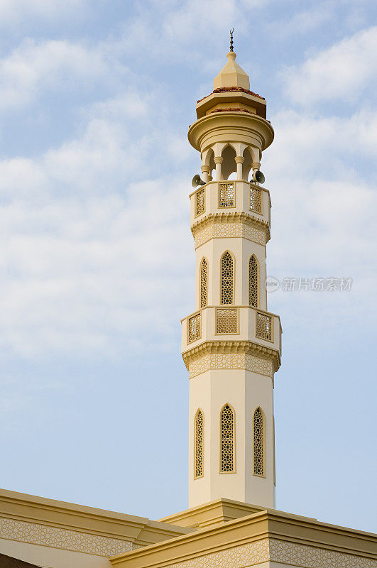 沙特阿拉伯吉达的清真寺尖塔