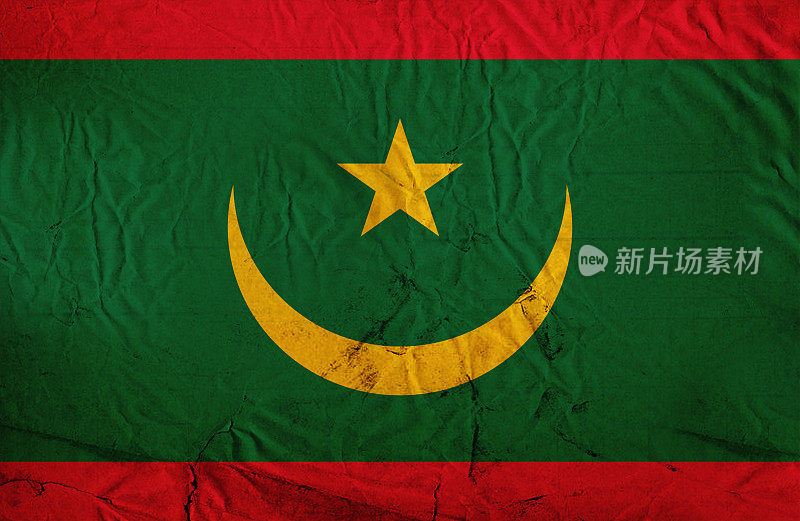 毛里塔尼亚枯燥乏味的国旗