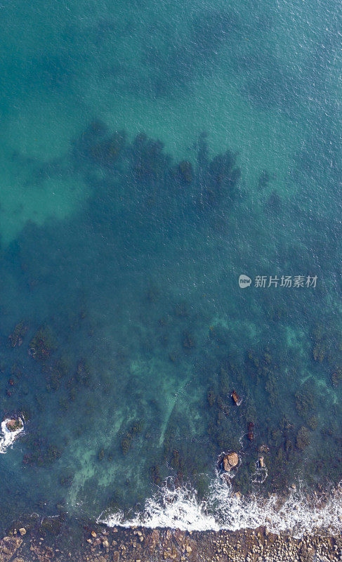 海滩鸟瞰图，达纳点，加州