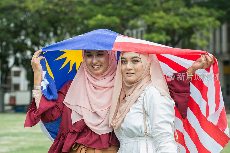 马来西亚妇女在首都布城庆祝独立日