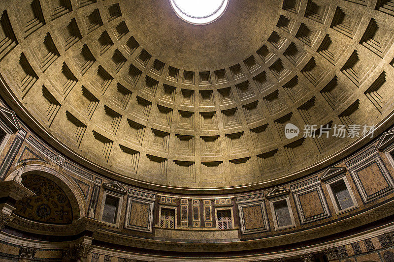 罗马万神殿圆顶天花板