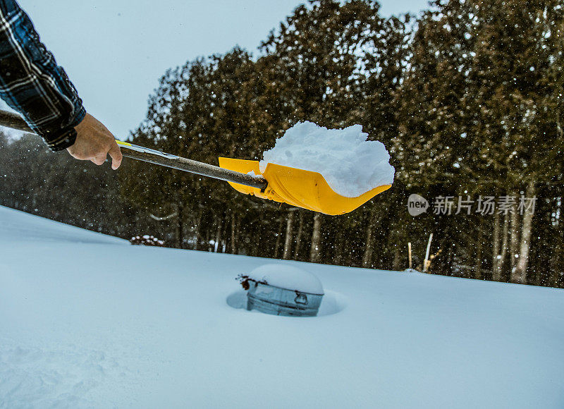 清理积雪