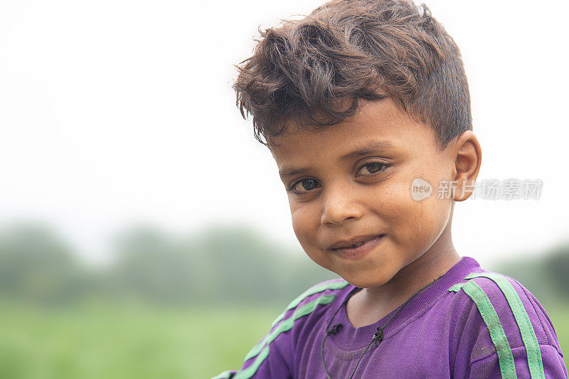 印度小男孩的肖像