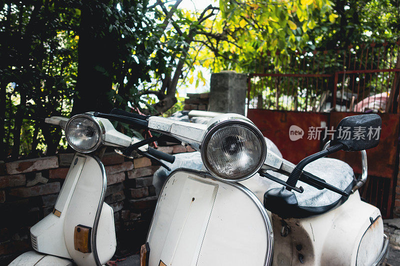 台湾沉睡的旧摩托车-小黄蜂