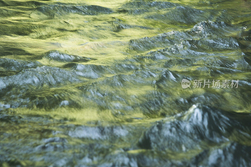 碧绿的水面上，流淌着一条河，伊瓜苏河