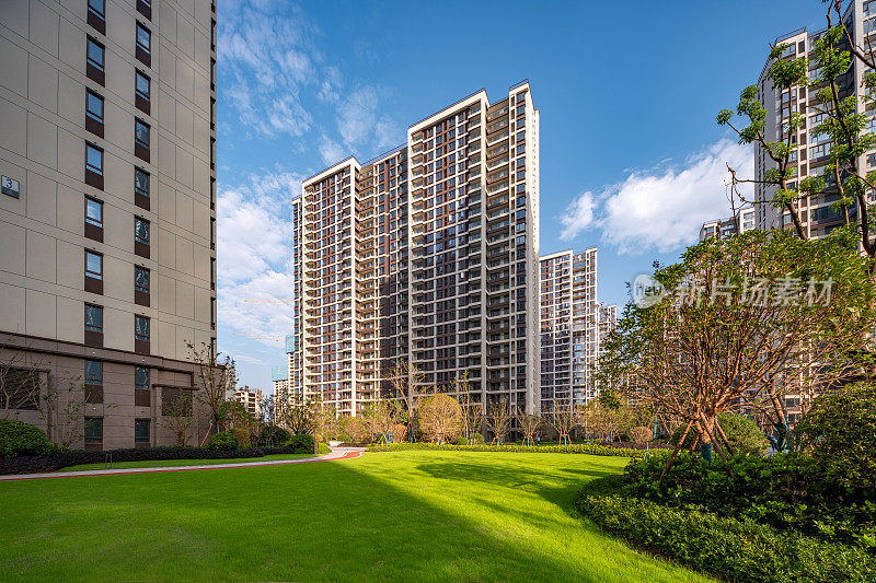 现代城市高层住宅园林景观，