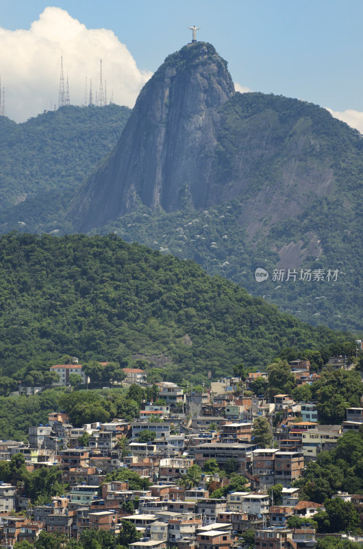 巴西里约热内卢山坡社区