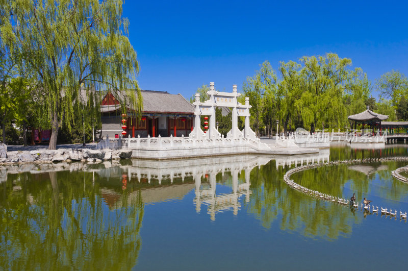 中国北京的真实模拟花园——大观园