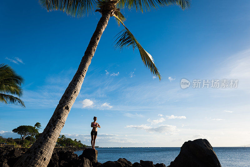 海边瑜伽