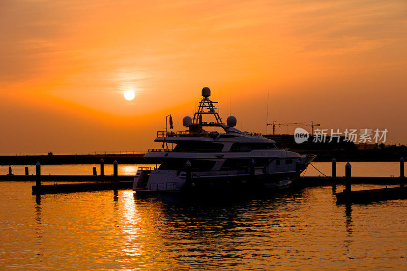 迪拜-游艇和日落