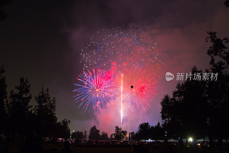 7月4日的烟花庆典，圣诞节和新年