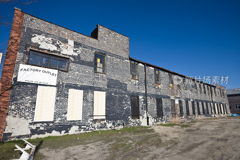 芝加哥布里奇波特的老工厂