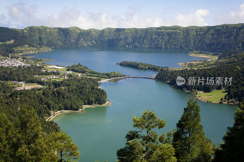 “七城泻湖”，亚速尔群岛，葡萄牙