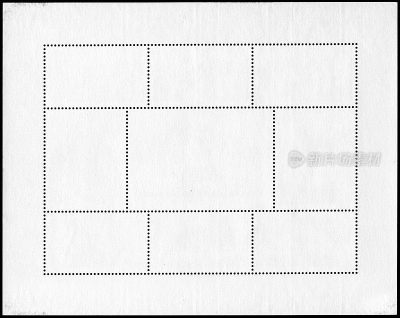 空白邮票纹理背景
