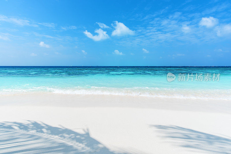热带天堂海滩自然背景