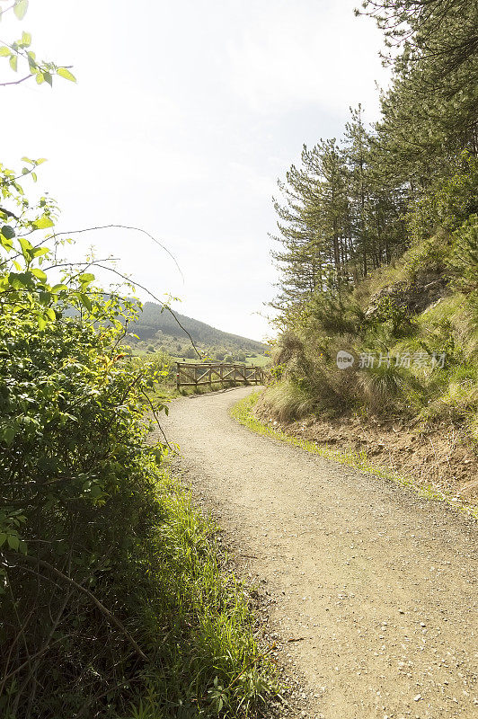 圣地亚哥德孔波斯特拉路全景，纳瓦拉，西班牙