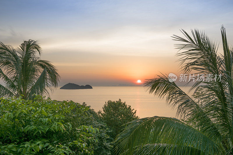 美丽的日落,泰国