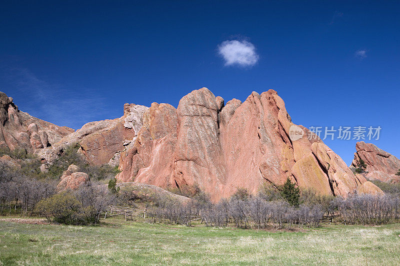罗克斯伯勒州立公园的红岩组