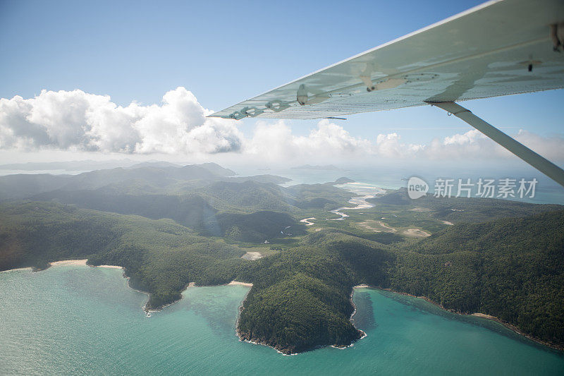 从空中拍摄的圣灵群岛