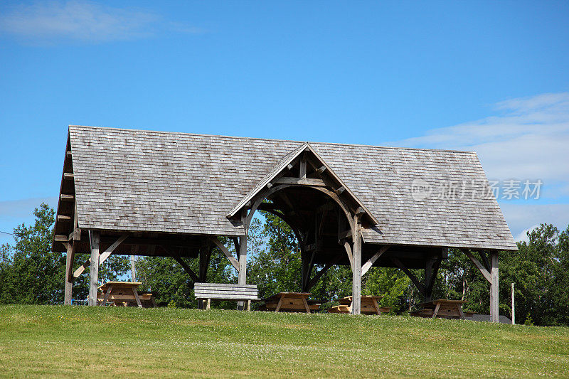 加拿大新斯科舍省科尔切斯特县一个公园里的避难所