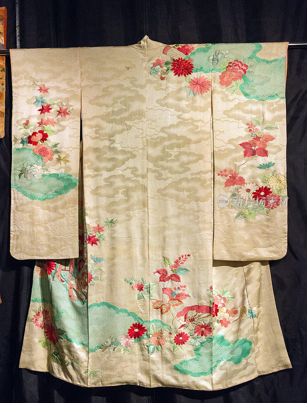 传统的日本旧和服艺妓，京都，日本。