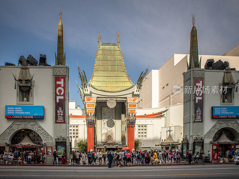 TCL中国剧院位于美国加州洛杉矶好莱坞大道